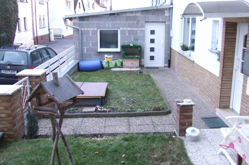 BEFORE – it looked much smaller and less elegant before it’s